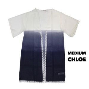 White to Blue Chloe Coverup